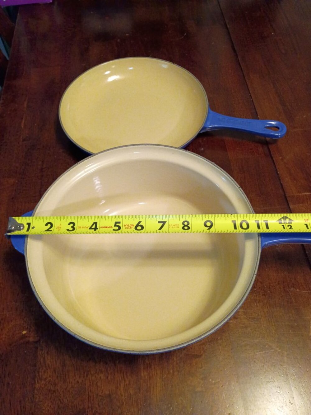 Vintage Le Creuset Multifunction Pan 26 Cobalt Cast Iron 2-Piece Set - Picture 3 of 4